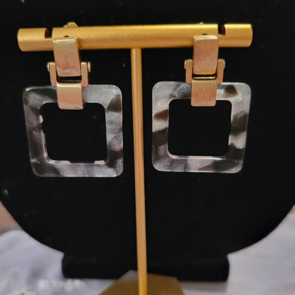 Acrylic Marbled Tortoiseshell Earrings Bundle